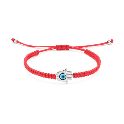 Pulsera con dije de mano de mal de ojo para la suerte