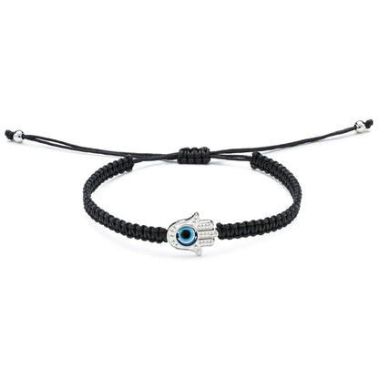 Pulsera con dije de mano de mal de ojo para la suerte