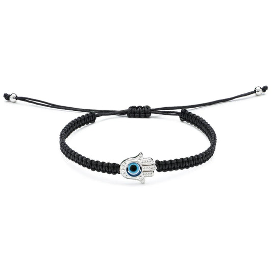 Pulsera con dije de mano de mal de ojo para la suerte