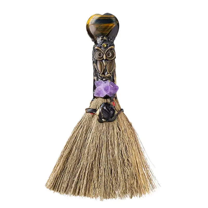 Natural Crystal Smudging Broom