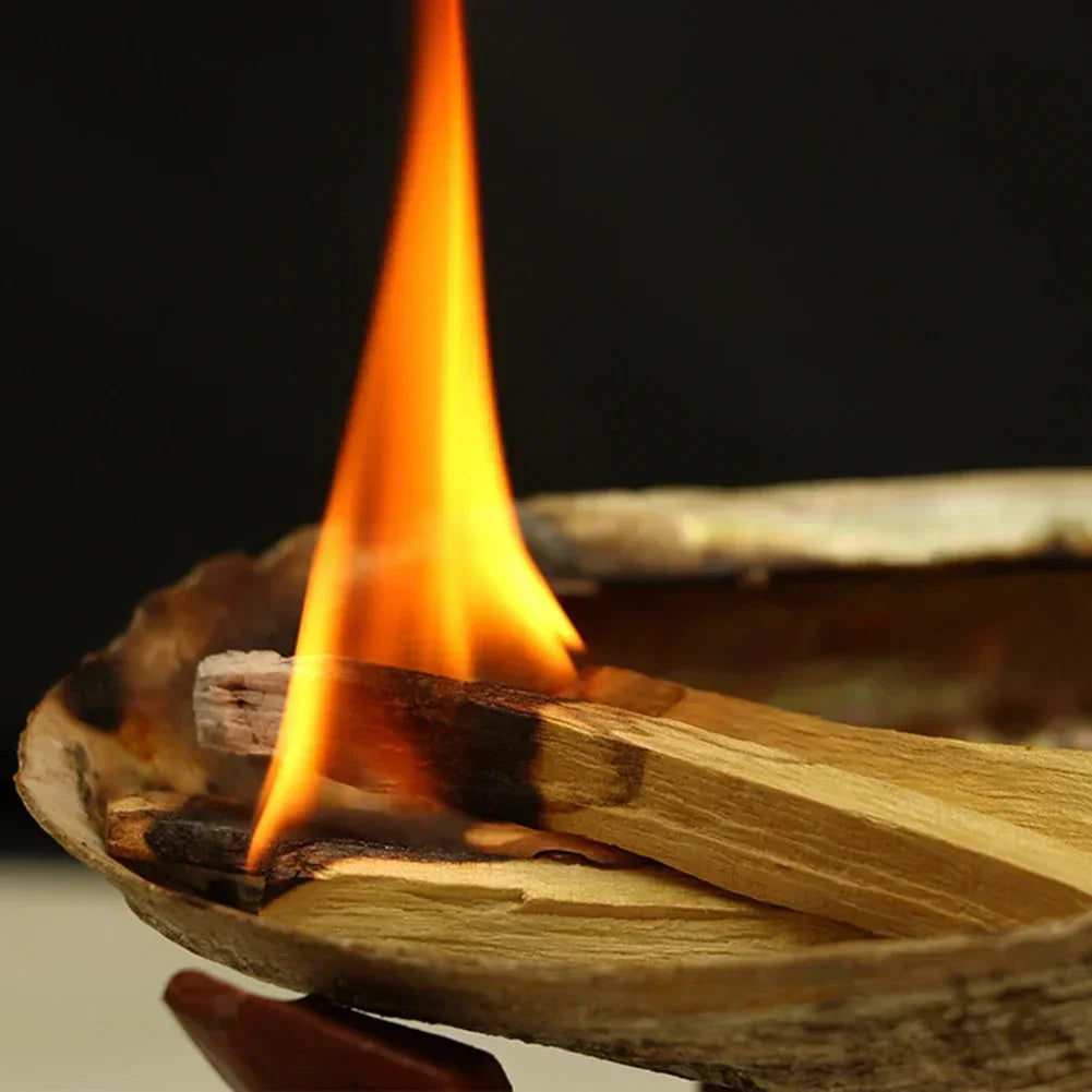 Varitas de incienso natural de Palo Santo, tiras de madera para difuminar