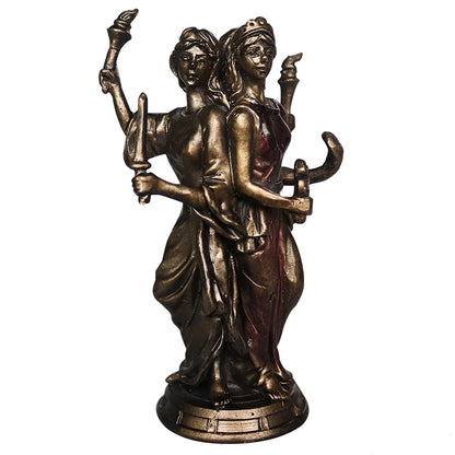 Hecate Triple Goddess Resin Statue