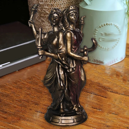 Hecate Triple Goddess Resin Statue