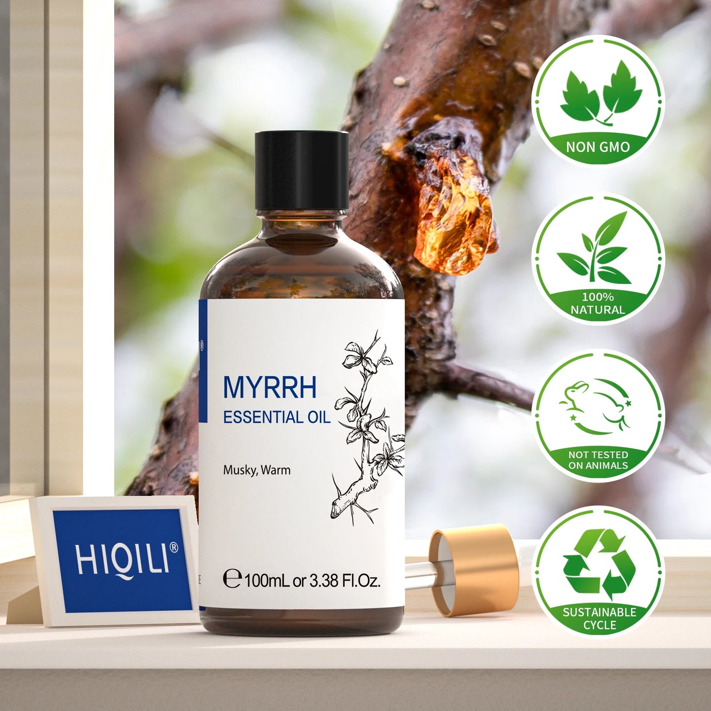 Aceites esenciales HIQILI 100ML, naturaleza 100% pura para aromaterapia | Utilizado para difusor, humidificador, velas.