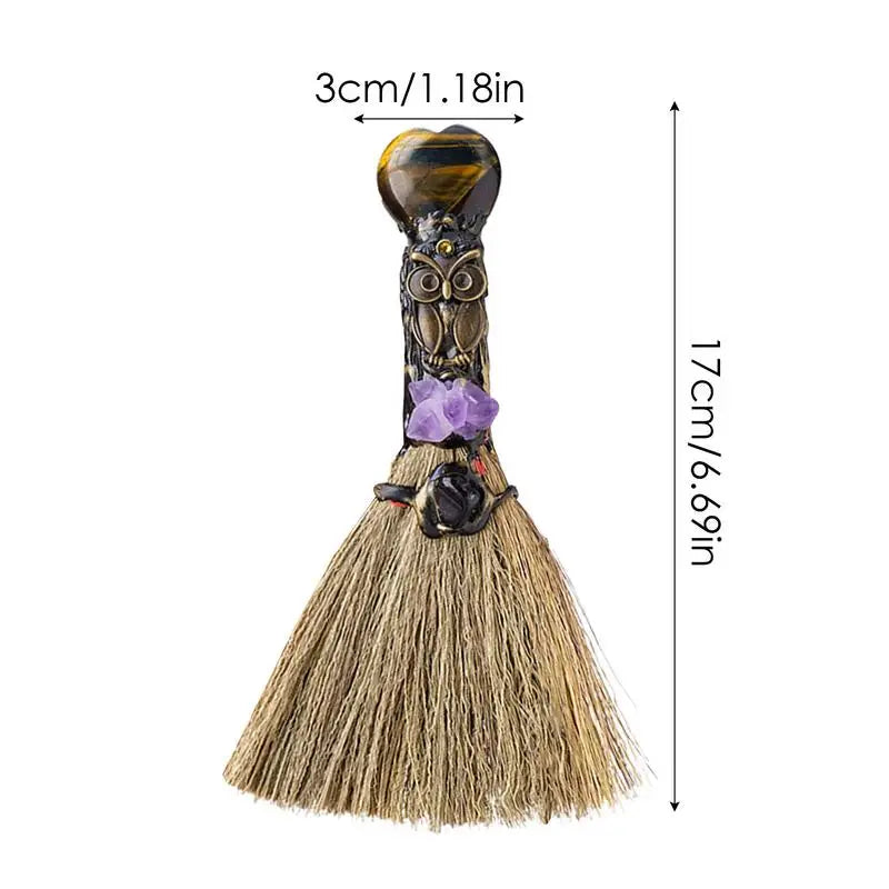 Natural Crystal Smudging Broom