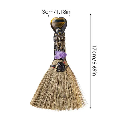 Natural Crystal Smudging Broom