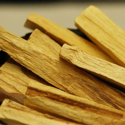 Varitas de incienso natural de Palo Santo, tiras de madera para difuminar