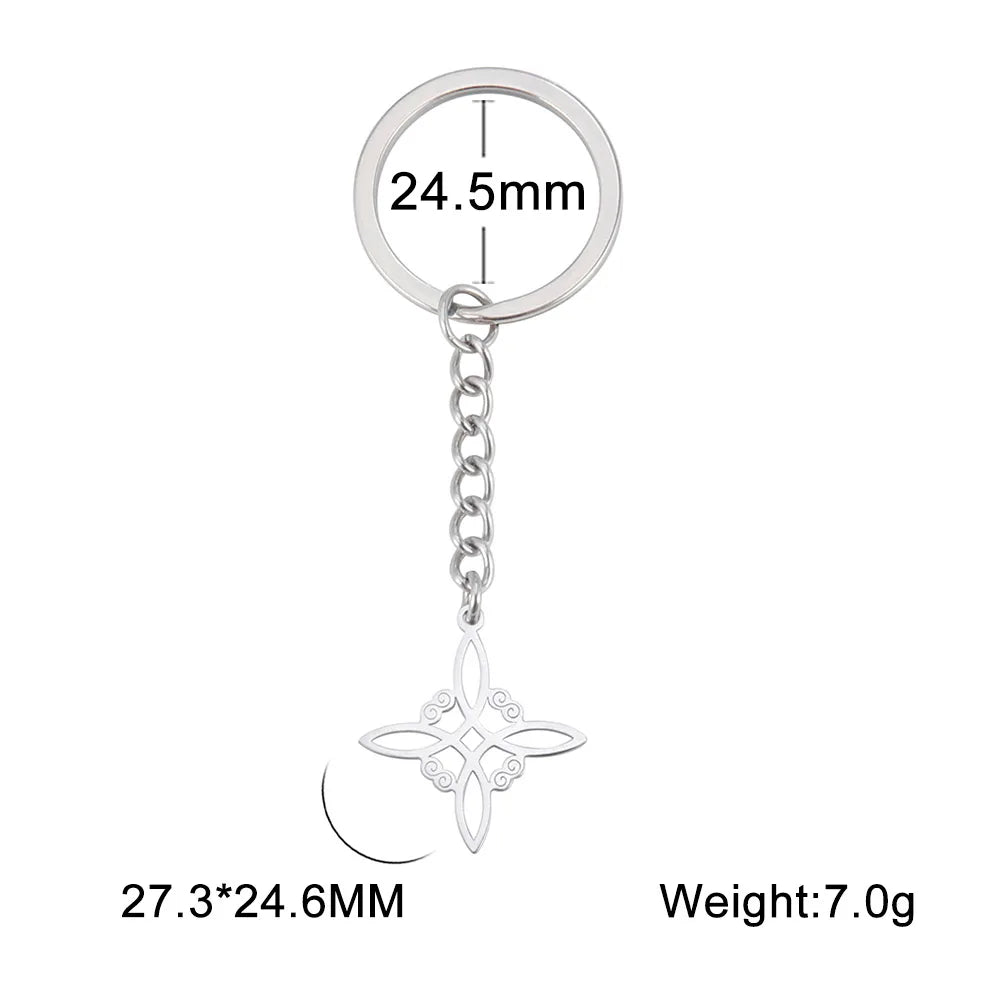 Witch Knot Keychain Lucky Amulet